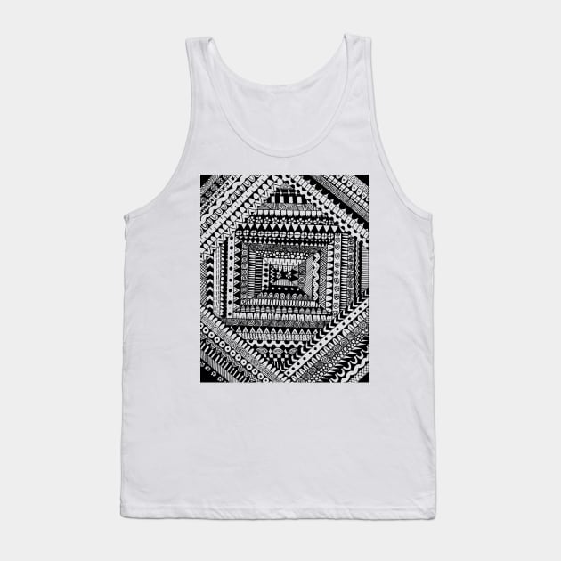 Tribal Origami Tank Top by lizzyad